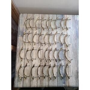 36 Brass Drawer Pulls Patent Number D401835 Vintage